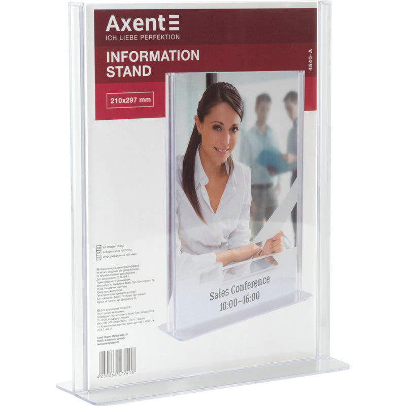 Information card stand Axent 4540-A, A4