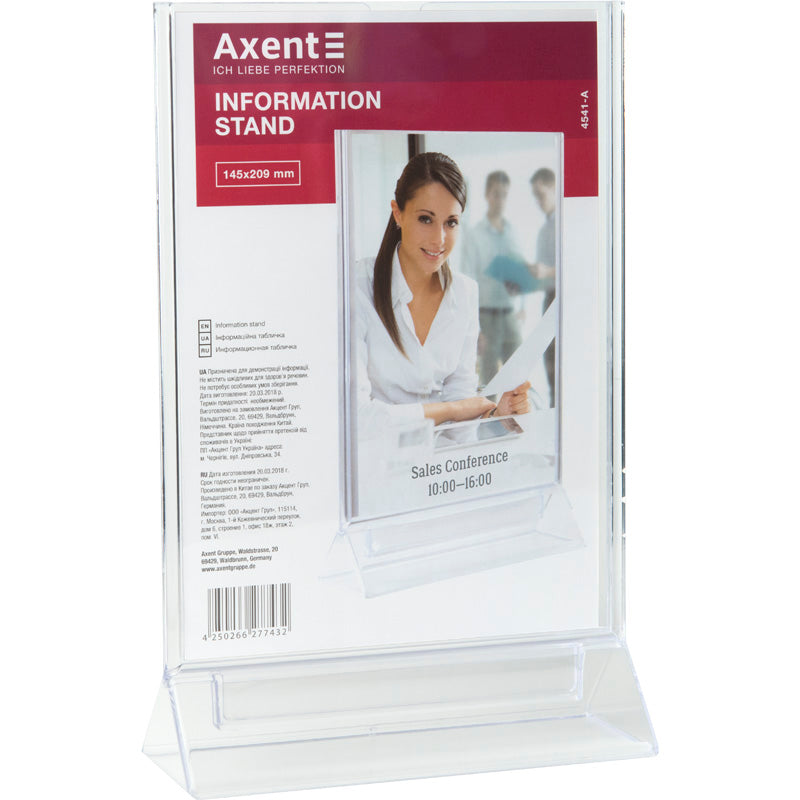 Information card stand Axent 4541-A, A5