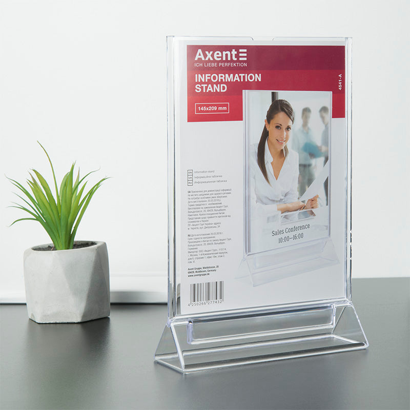 Information card stand Axent 4541-A, A5