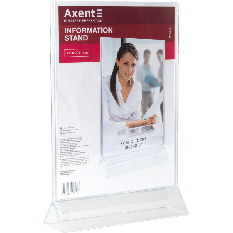 Information card stand Axent 4542-A, A4