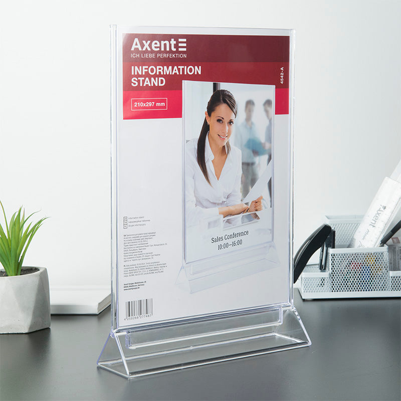 Information card stand Axent 4542-A, A4