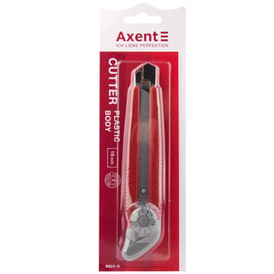Nóż do papieru Axent 6604-A, metalowe prowadnice, 18 mm