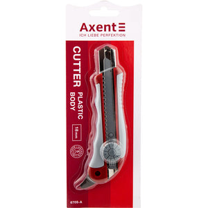 Cutter Axent 6705-A, plastic body, 18mm  