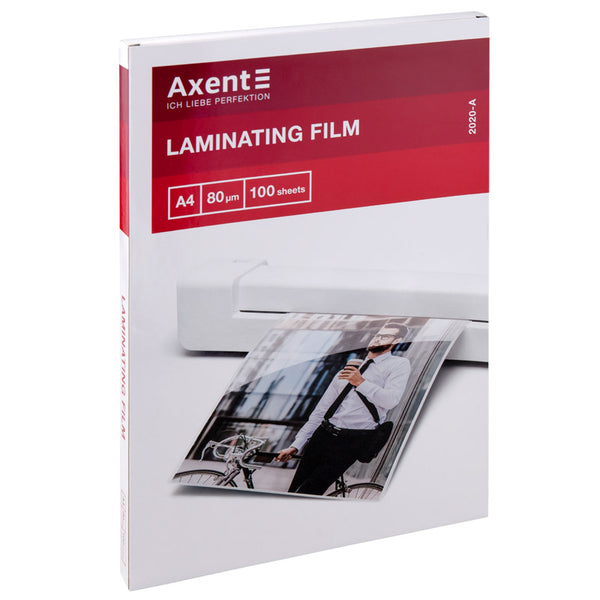 Laminating film Axent 2020-A, A4 (216x303mm), 80 microns, 100 pcs.