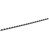 Plastic comb ring Axent 2906-01-A, 6 mm, black, 100 pcs.