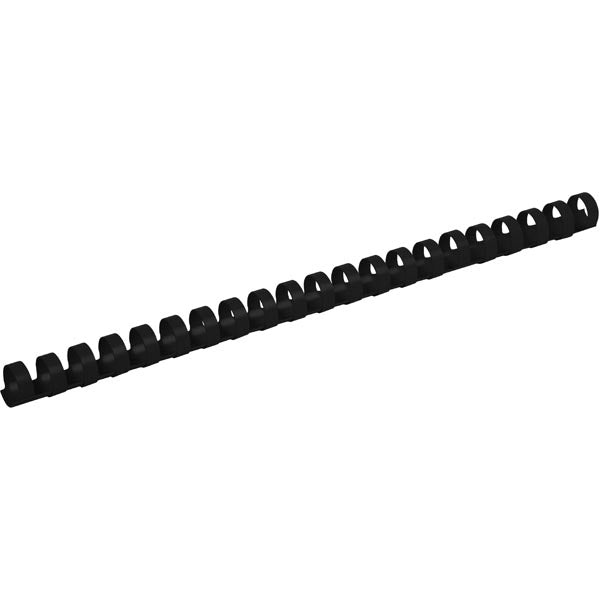Plastic comb ring Axent 2914-01-A, 14 mm, black, 100 pcs.