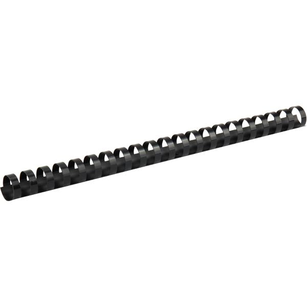 Plastic comb ring Axent 2919-01-A, 19 mm, black, 100 pcs.