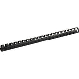 Plastic comb ring Axent 2919-01-A, 19 mm, black, 100 pcs.