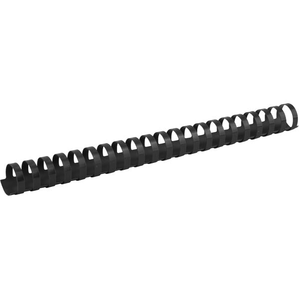 Plastic comb ring Axent 2925-01-A, 25 mm, black, 50 pcs.