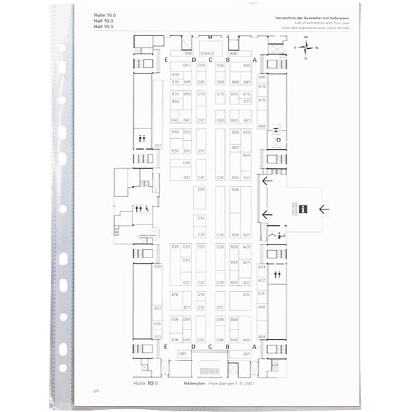 Sheet protector Delta D1003, А4+, transperent, "Economy", Glossy ( 100 pcs.)