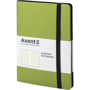 Notebook Axent Partner Soft 8206-09-A, 125*195 mm, 96 sheets, squared paper, light green