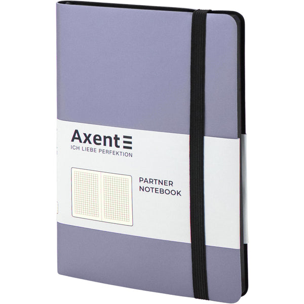 Notes Axent Partner Soft 8206-34-A, 125*195, 96 kartek, kratka, srebrzysty
