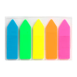 Page markers Delt D2450-02, 12х45 mm, 125 pcs., 5 neon colours 