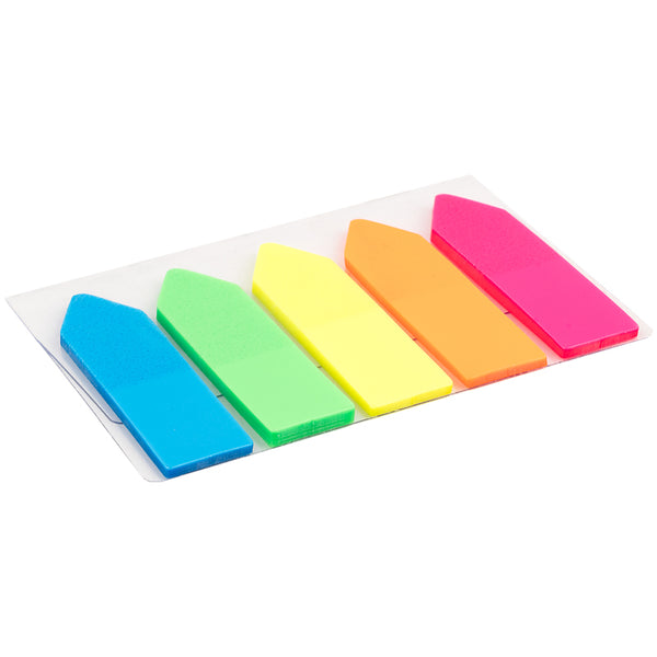 Page markers Delt D2450-02, 12х45 mm, 125 pcs., 5 neon colours 