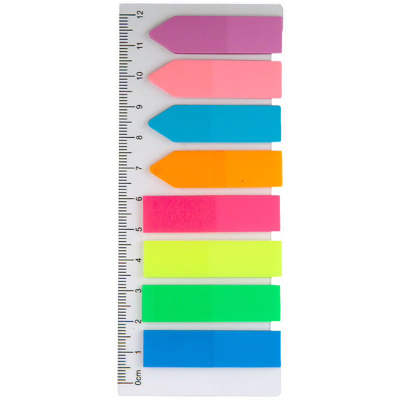 Page markers Delt D2451, 8х12х45 mm, 200 pcs., assorted colors