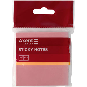 Sticky notes Delta D3314-03, 75x75 mm, 100 sheets, pink