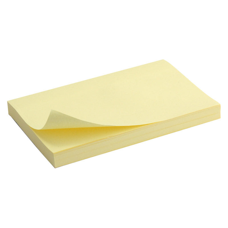Sticky notes Delta D3316-01, 75x125 mm, 100 sheets, yellow