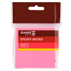 Sticky notes Delta D3414-13, 75x75 mm, 100 sheets, bright pink