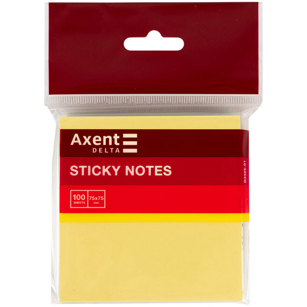 Sticky notes Delta D3325-01, 75x75 mm, 100 sheets, pastel