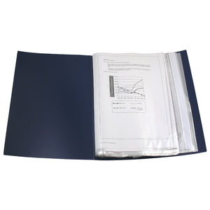 Display-book Axent 1200-02-A, 100 files, blue