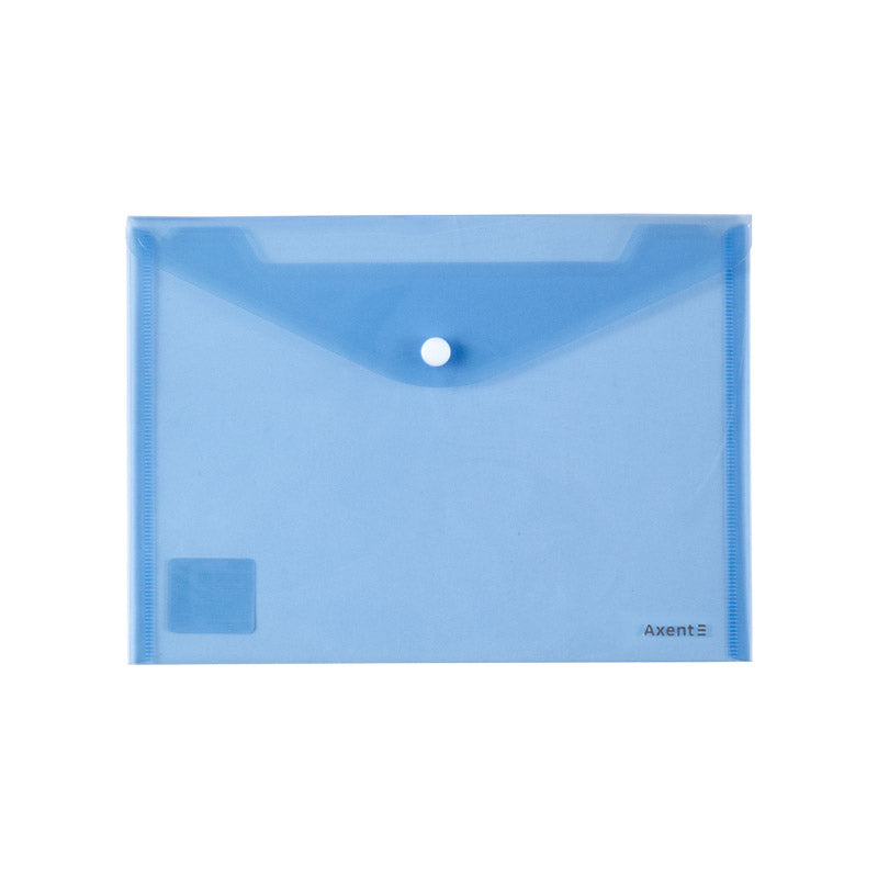 Folder with button Axent 1522-22-A, А5, blue