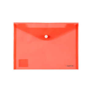 Folder with button Axent 1522-24-A, A5, red