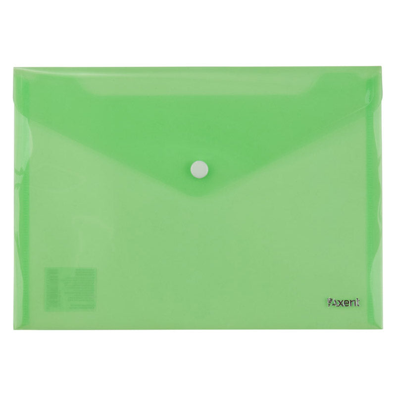 Folder with button Axent 1522-25-A, А5, green
