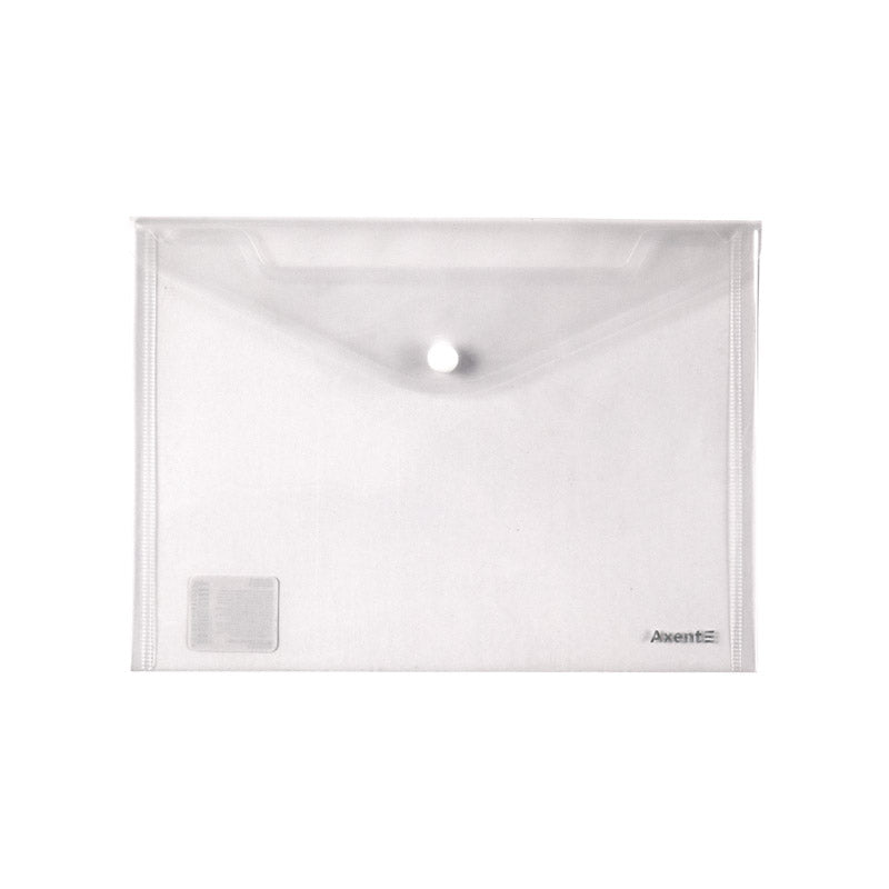 Folder with button Axent 1522-27-A, А5, transperent