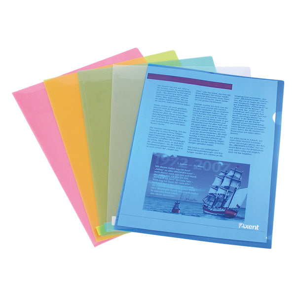 L-shape folder Axent 1434-27-A, А4, transperent