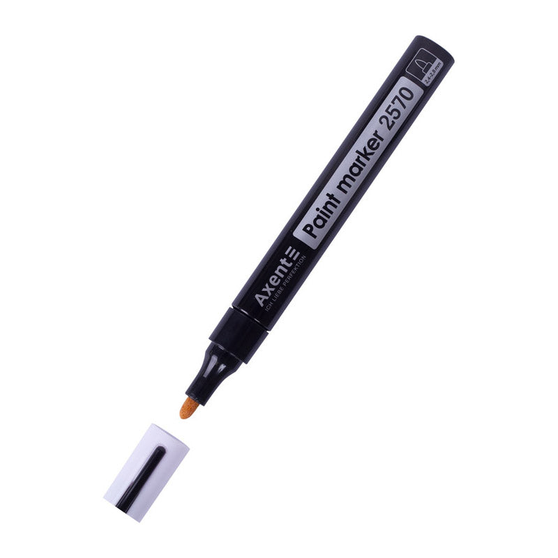 Marker Axent Paint 2570-A, 2,4-2,8 mm, round, black