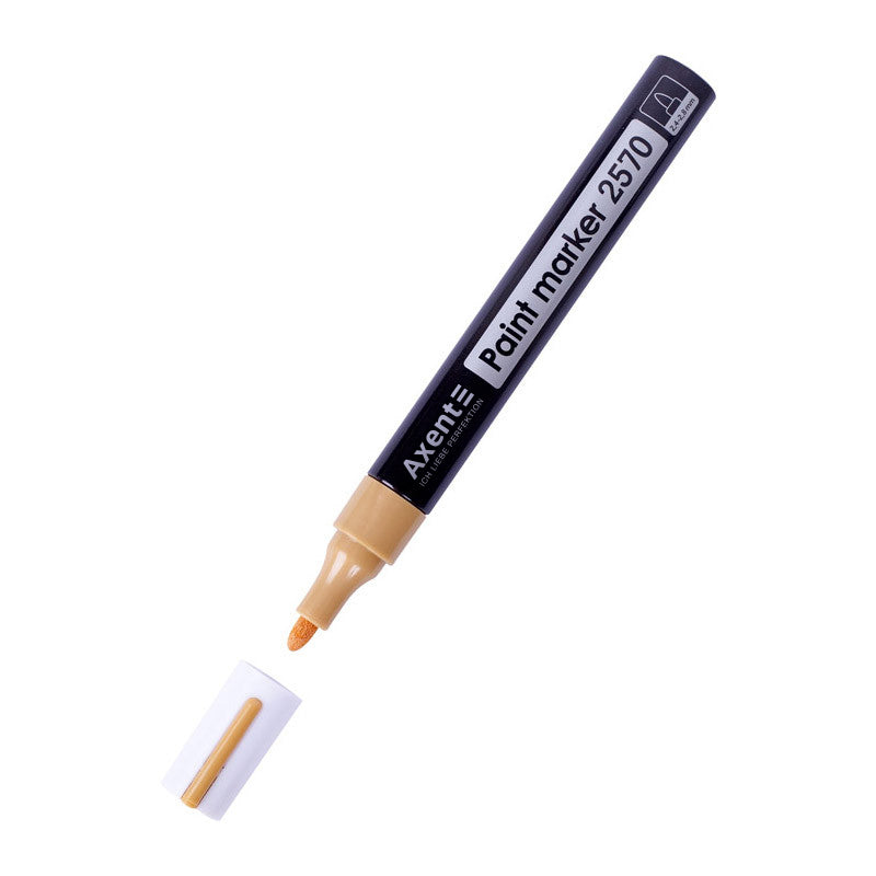 Marker Axent Paint 2570-A, 2,4-2,8 mm, round, gold