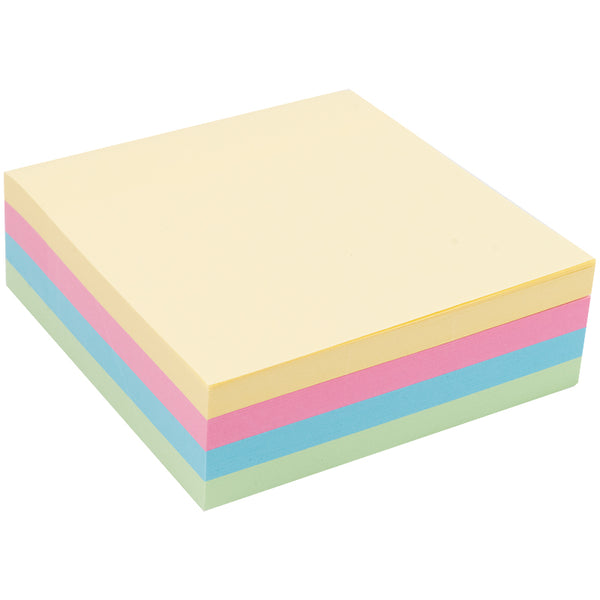 Blok karteczek samoprzylepnych Delta D3350, 75x75mm, 250 arkuszy, miks pastelowy
