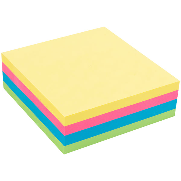 Blok karteczek samoprzylepnych Delta D3351, 75x75mm, 250 arkuszy, neonowy