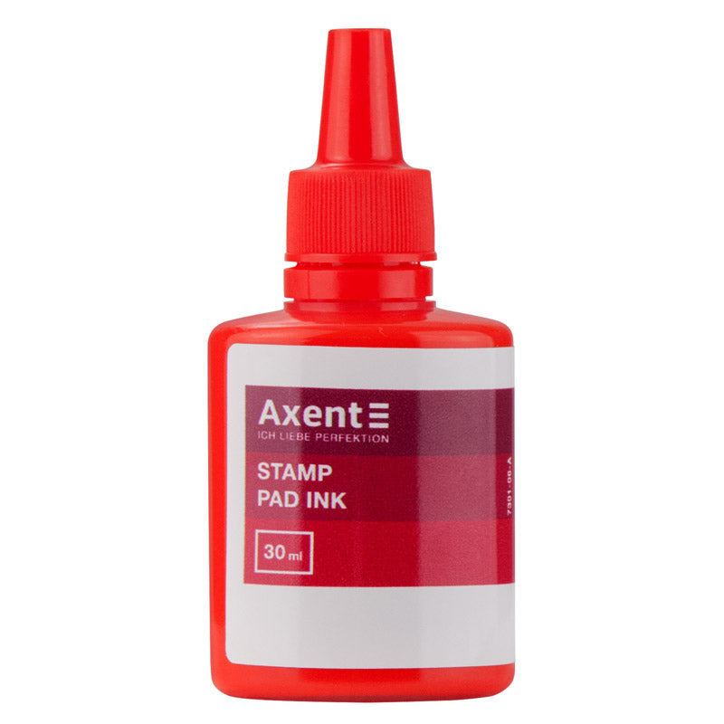 Stamping ink Axent 7301-06-A, 30 ml, red