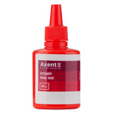 Stamping ink Axent 7301-06-A, 30 ml, red