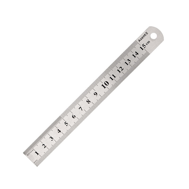 Ruler Axent 7715-A, 15 cm, steel