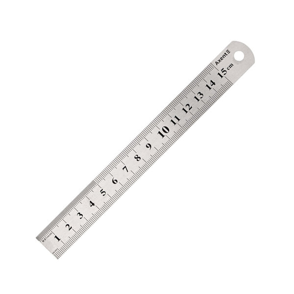 Ruler Axent 7715-A, 15 cm, steel