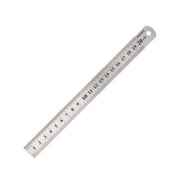 Ruler Axent 7720-A, 20 cm, steel