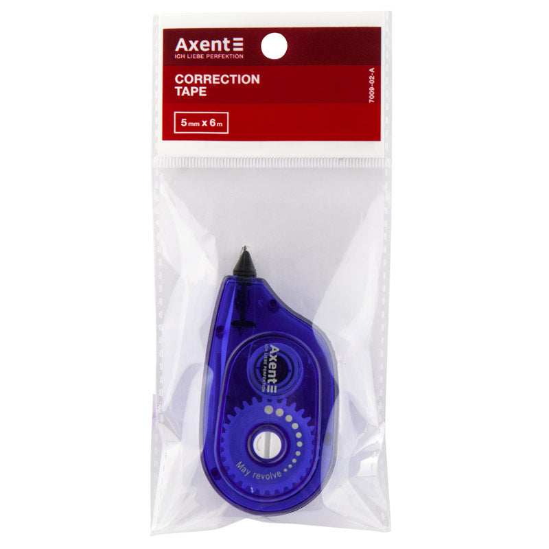 Corrective tape Axent 7009-02-A, 5 mm х 6 m, blue