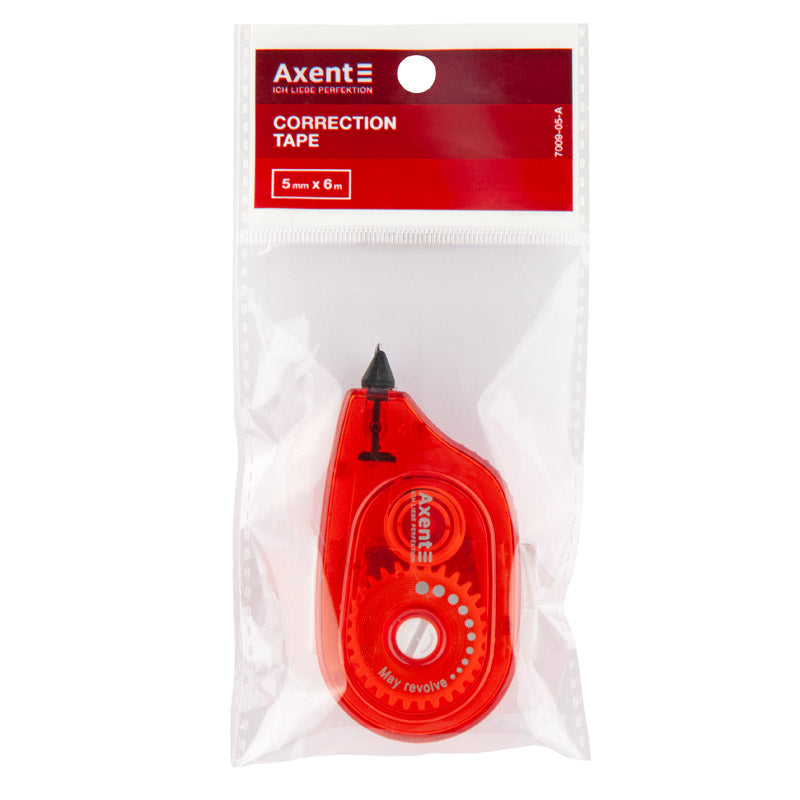 Corrective tape Axent 7009-05-A, 5 mm х 6 m, bordo