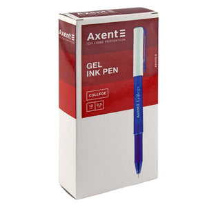 Gel pen Axent College AG1075-02-A, 0,5 mm, blue