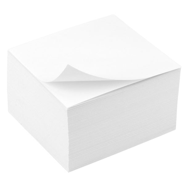 Note paper white Delta D8008, 90x90x50mm, glued