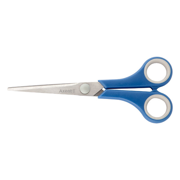 Scissors Axent Standard 6215-02-A, 17 cm, blue