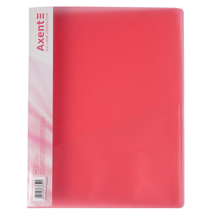 Clip folder Axent 1304-24-A, A4, transparent red
