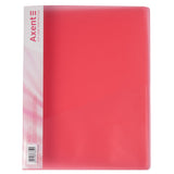 Clip folder Axent 1304-24-A, A4, transparent red