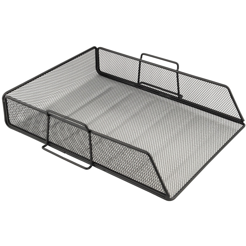Document tray Axent 2123-01-A, horizontal, 80x280x340 mm, metal, black