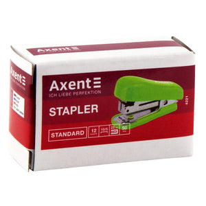Zszywacz  Axent Standard 4221-09-A plastikowy, №10/5, 12 kartek, sałatowy