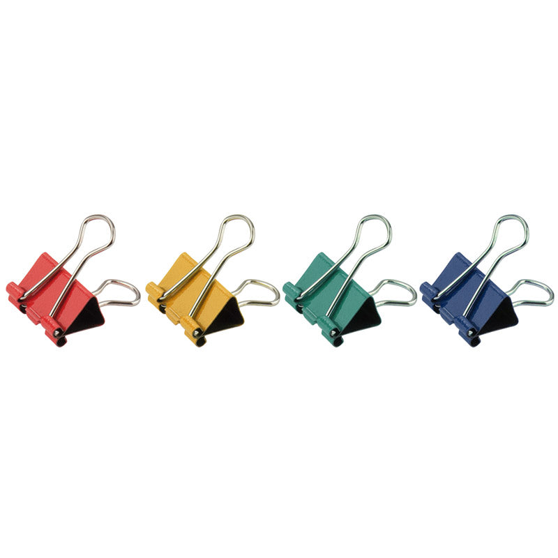 Colored binder clip Axent 4409-A, 19 mm, 12 pcs., assorted colors