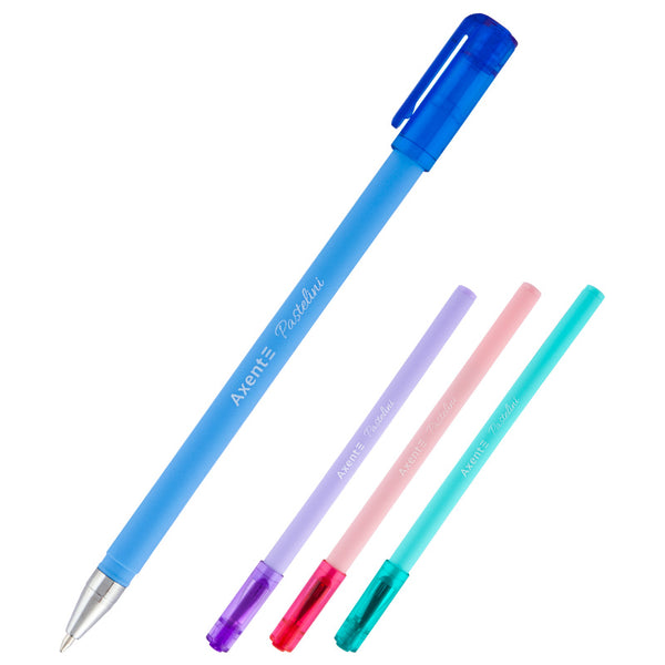 Ballpoint pen Axent Pastelini AB1083-02-A, retractable, 0,7 mm, blue