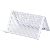 Name card holder Axent 2114-21-A, 95x80x60 mm, metal, white